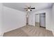 The bedroom includes new carpet and a sliding door mirrored closet, located near the bathroom at 6204 Parsifal Pl, Las Vegas, NV 89107
