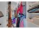 Walk-in closet featuring custom shelves and ample space at 6245 Galileo Dr, Las Vegas, NV 89149