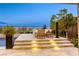 Enjoy outdoor living on this patio with a comfortable seating area overlooking the pool at 6570 Aurora View St, Las Vegas, NV 89135