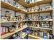 Walk-in pantry with ample shelving providing lots of storage space at 6570 Aurora View St, Las Vegas, NV 89135