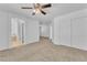 Spacious carpeted bedroom leads to walk in closet and bathroom at 7621 Breed Hill St, Las Vegas, NV 89149