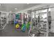 Weight training area with squat rack, weights and multipurpose weight machines in shared gym at 900 Las Vegas Blvd # 912, Las Vegas, NV 89101
