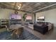 Open-concept living space with dining area and sectional sofa, showcasing cityscape views at 900 Las Vegas Blvd # 912, Las Vegas, NV 89101