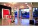 Modern lobby area with stylish decor, seating, and a reception desk at 900 Las Vegas Blvd # 912, Las Vegas, NV 89101