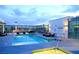 Upscale rooftop pool offers views of the city skyline and comfortable lounging areas at 900 Las Vegas Blvd # 912, Las Vegas, NV 89101