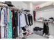 Walk-in closet with hanging racks and storage shelving at 9440 Grenville Ave, Las Vegas, NV 89134