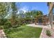 Lush backyard showcasing artificial grass, a charming pergola, and landscaped greenery creating a serene retreat at 9785 W Meranto Ave, Las Vegas, NV 89178