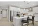 Beautiful kitchen featuring a large island, stainless appliances, and open layout at 129 Barton Bay Ave, North Las Vegas, NV 89031