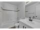 Clean bathroom featuring tile, bath tub, toilet, and vanity sink at 220 Mission Catalina Ln # 208, Las Vegas, NV 89107