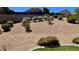 Low-maintenance backyard featuring desert landscaping, gravel, and artificial turf at 2535 Jada Dr, Henderson, NV 89044