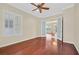 Another view of this beautiful bedroom with hardwood floors and french doors at 2899 Brook Trout Ct, Henderson, NV 89052