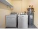 Laundry room featuring a washer, dryer, and water heater at 3151 Soaring Gulls Dr # 1066, Las Vegas, NV 89128