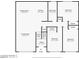 Upstairs floor plan shows bedroom, bathroom, kitchen, dining room, and living room locations at 3208 Alcoa Ave, Las Vegas, NV 89102