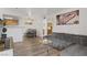 Comfortable living room with hardwood floors, neutral walls, and stylish decor at 4200 S Valley View Blvd # 1120, Las Vegas, NV 89103
