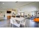 Open-concept living area featuring modern lighting and ample seating at 4200 S Valley View Blvd # 1120, Las Vegas, NV 89103