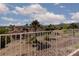 Backyard view featuring a fence line, neighborhood, and mountain range at 426 Lost Trail Dr, Henderson, NV 89014