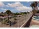 Beautiful backyard view of the pool and surrounding neighborhood at 426 Lost Trail Dr, Henderson, NV 89014