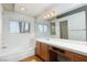 An inside view of the bathroom featuring a bathtub and vanity at 426 Lost Trail Dr, Henderson, NV 89014