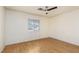Bedroom with hardwood floors, a ceiling fan, and a window at 426 Lost Trail Dr, Henderson, NV 89014