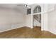 Spacious living area with hardwood floors and stairs that lead to the second level at 426 Lost Trail Dr, Henderson, NV 89014
