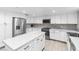 Stylish kitchen with modern appliances, ample counter space, and plenty of storage for cooking essentials at 465 E Robindale Rd, Las Vegas, NV 89123