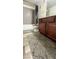 Bathroom with updated vanity, mirror and decorative rug at 5000 Indian River Dr # 483, Las Vegas, NV 89103