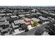 Stunning aerial view of a well-maintained neighborhood with lush greenery and spacious homes at 5568 Table Top Ln, Las Vegas, NV 89135