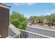 Balcony with trees, and street view at 6313 Pangea Ave, Las Vegas, NV 89139