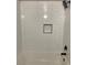 Bathtub with white subway tile surround, black hardware, and shower niche at 8101 W Flamingo Rd # 1102, Las Vegas, NV 89147