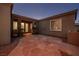 Charming front entrance with decorative stone walkway and lush landscaping offering great curb appeal at 8149 Villa De La Playa St, Las Vegas, NV 89131