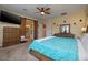 Comfortable main bedroom with ensuite bathroom access at 8149 Villa De La Playa St, Las Vegas, NV 89131