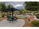 The outdoor fitness park has exercise equipment and shaded picnic areas for residents to enjoy an active lifestyle at 8768 Tom Noon Ave # 101, Las Vegas, NV 89178