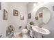Powder room featuring modern sink and fixtures at 879 Klamath Springs St, Henderson, NV 89011