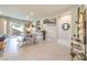 Modern dining area with access to an outdoor patio at 879 Klamath Springs St, Henderson, NV 89011