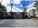 Outdoor basketball court featuring lush trees, clear skies, and a well-maintained playing surface at 9050 Warm Springs Rd # 2050, Las Vegas, NV 89148