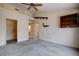 Bedroom featuring a ceiling fan, closet, and wall-to-wall carpeting at 9337 Quail Ridge Dr, Las Vegas, NV 89134