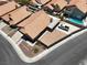 This single-Gathering residence features a backyard swimming pool, a covered patio, and a two-car driveway at 1613 Glenrosa Dr, North Las Vegas, NV 89031