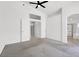 Spacious main bedroom featuring vaulted ceilings, arched doorways, and ensuite bathroom at 1613 Glenrosa Dr, North Las Vegas, NV 89031