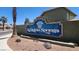 A decorative sign welcomes you to the lovely La Quinta Springs community at 1613 Glenrosa Dr, North Las Vegas, NV 89031