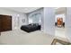 Comfortable bedroom featuring an alcove, neutral carpet, and ample closet space at 1805 Prichard Ave, Henderson, NV 89052