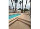Outdoor space featuring a private pool with desert landscaping and privacy walls at 1941 Golden Trumpet Ave, Las Vegas, NV 89123