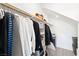 Well-organized closet with ample hanging space and shelving for efficient storage solutions at 3058 Casarano Ct, Henderson, NV 89044