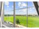 Inviting view to a green playing field surrounded by houses and a bright, cloudy sky at 3058 Casarano Ct, Henderson, NV 89044