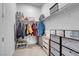Walk-in closet with custom shelving and ample storage space at 369 Old Erie Pl, Henderson, NV 89011