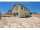 Wide angle shot of large backyard ready for customization to your needs at 3949 Amanda Bay Ave, North Las Vegas, NV 89081