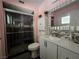 A charming bathroom with updated counters and fixtures that would please any homeowner at 4823 El Tesoro Ave, Las Vegas, NV 89121