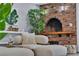 Close-up of living room with fireplace and cozy seating area at 5486 Alfred Dr, Las Vegas, NV 89108