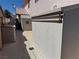 Practical backyard storage solutions with sheds, and a paved area for easy maintenance at 6363 Berry Patch Way, Las Vegas, NV 89142