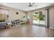 Spacious loft featuring modern ceiling fan, wood floors, and natural light at 6433 Farness St, Las Vegas, NV 89135