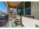 Private balcony with a seating area, perfect for relaxing and enjoying the outdoors at 6953 Midnight Bronze St, North Las Vegas, NV 89086